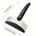1Pc Car Snow Shovel Winter Windshield Defrosting Ice Scraper Tool Stainless Steel Car Windshield Snow Remover Car Accessories Oasis Select black