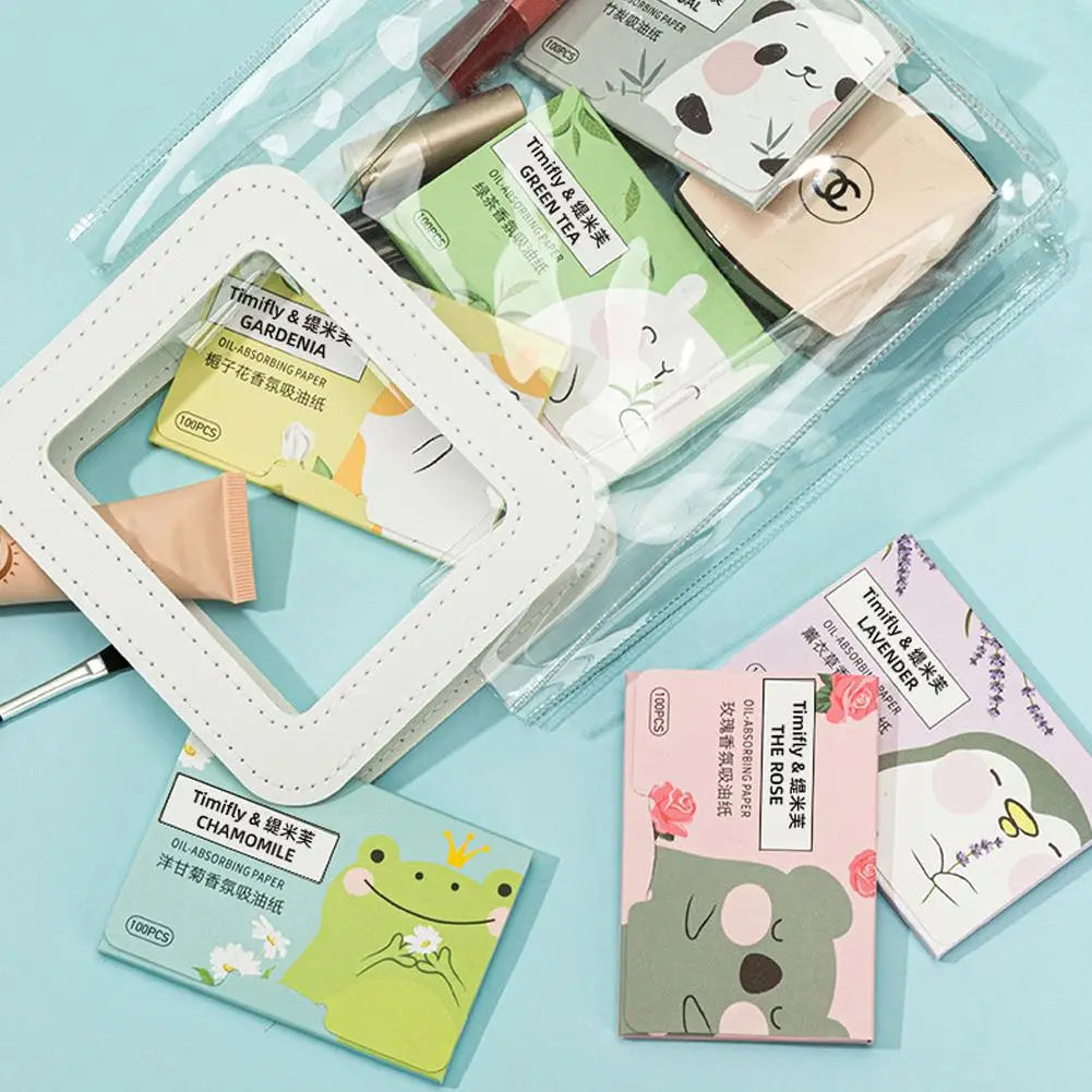 100-Pack Face Oil Blotting Papers – Matte, Oil Control Sheets Oil Blotting Papers Oasis Select