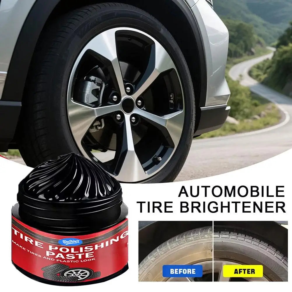 Car Tire Shine Paste 30g – UV-Resistant Rubber & Plastic Restorer