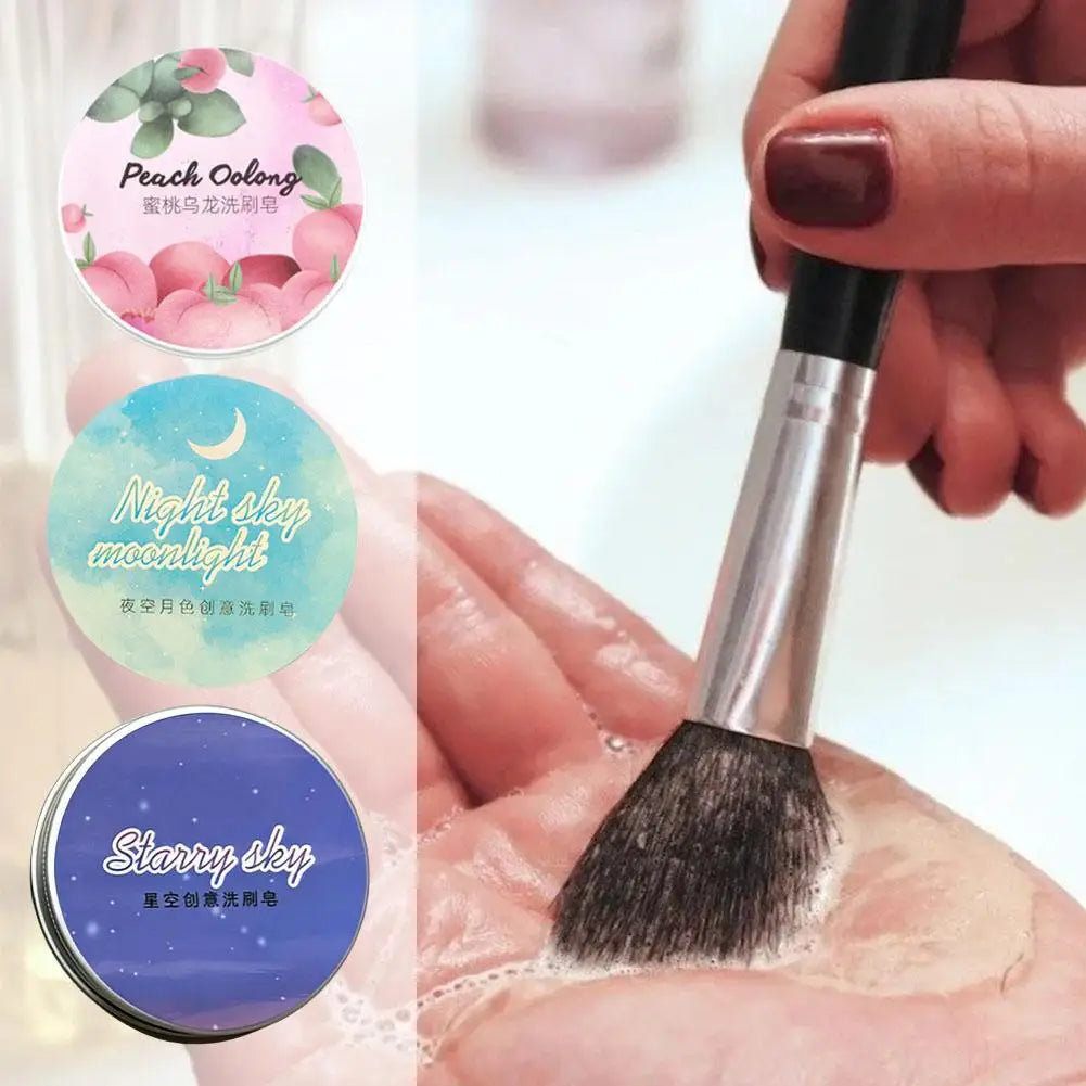 Brush cleaning soap beauty egg powder puff cleaning soap makeup brush washing soap makeup remover soap cleaning tool Oasis Select