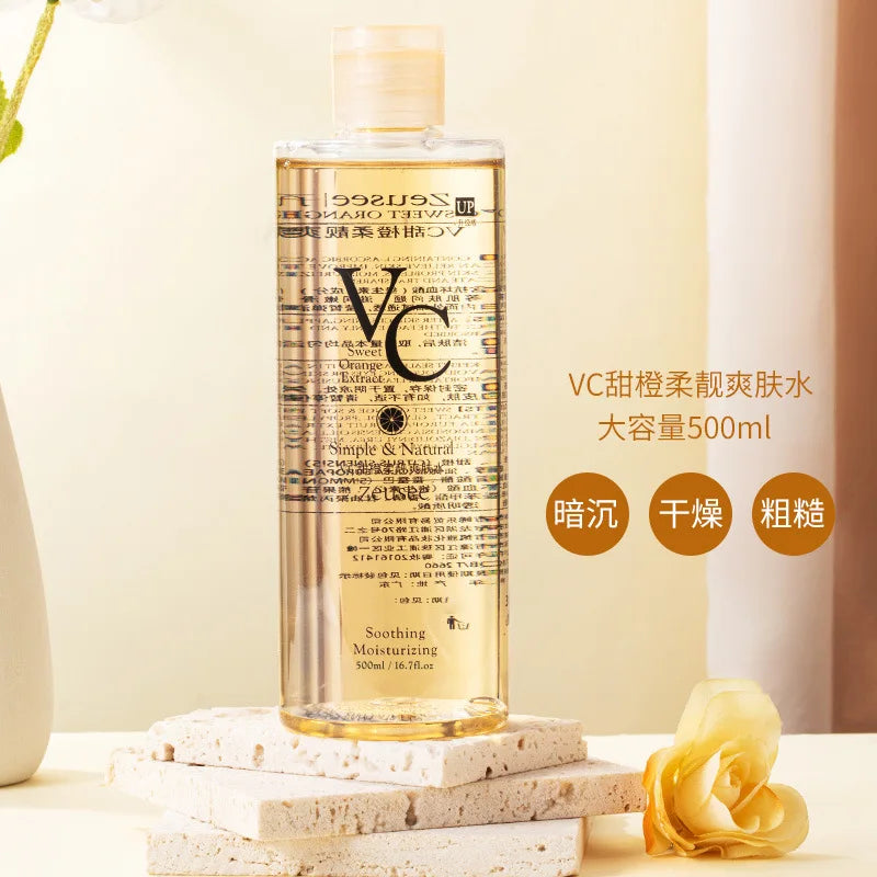 VC Toner Refreshing Hydrating Rejuvenating Skin Wet Compress Essence Moisturizing Water Lotion 500ml Oasis Select VC Toner 500ml