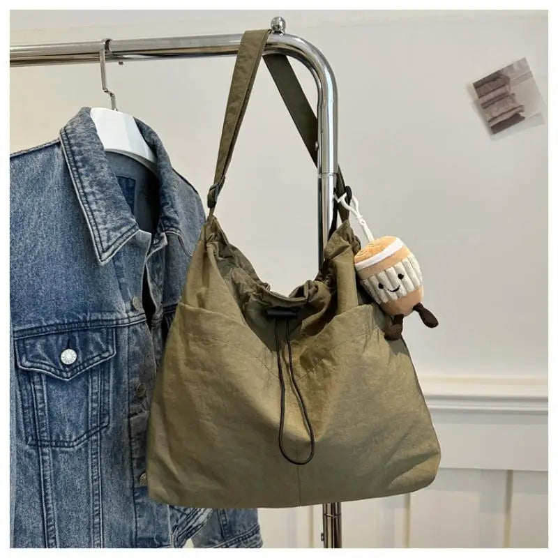 1PC Large Capacity Versatile Shoulder Bag For Women's Summer Popular Lightweight Crossbody Bag Minimalist Tote Handbag Oasis Select