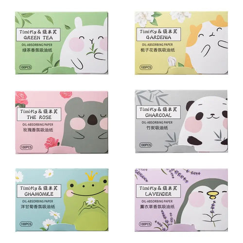 100-Pack Face Oil Blotting Papers – Matte, Oil Control Sheets Oil Blotting Papers Oasis Select