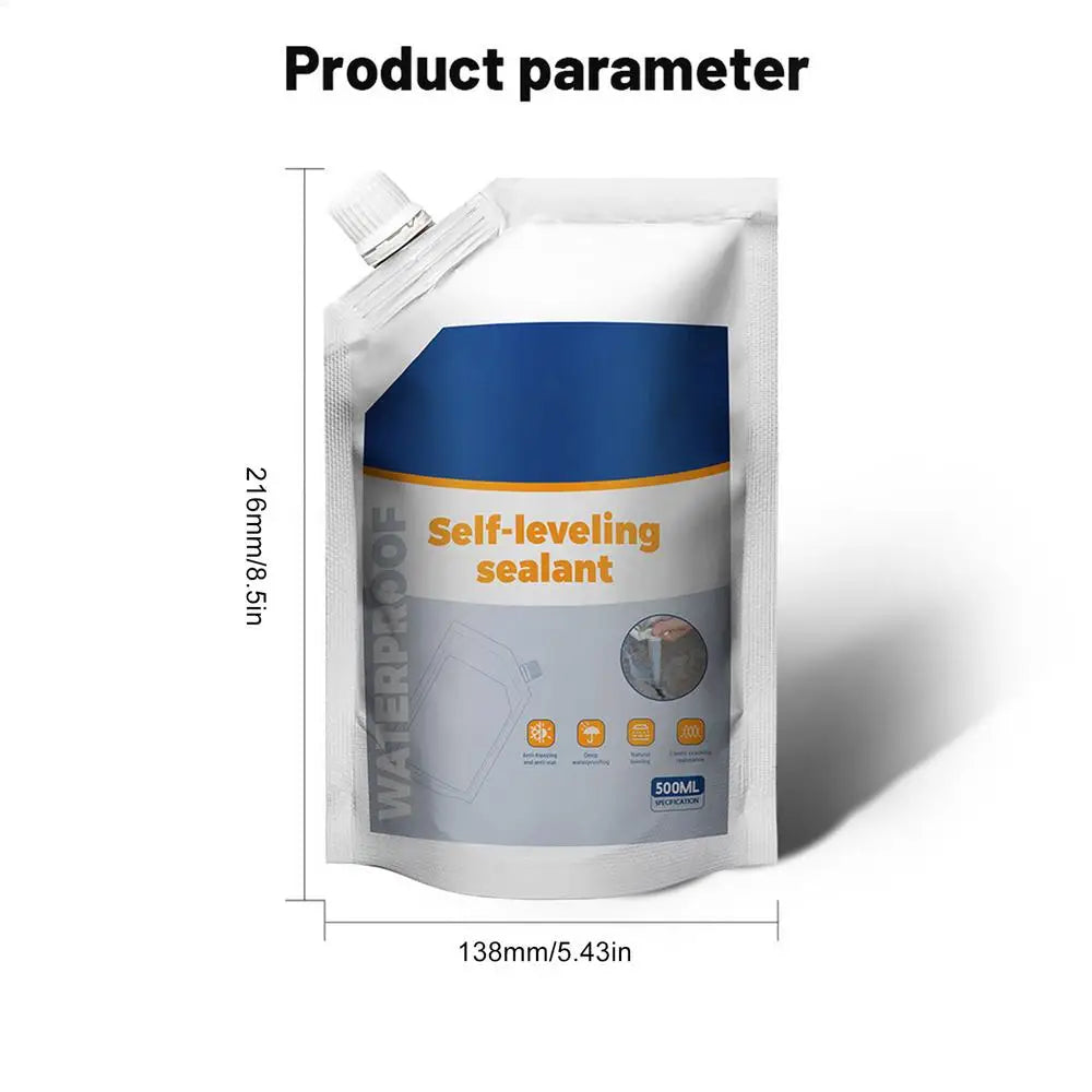 500ml Cement Concrete Waterproofing Sealant Liquid Concrete Crack Filler Penetrating Bonding Agent with High Strength for Roof Oasis Select Gray