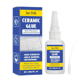Ceramic Repair Glue Waterproof 30ml Glass Glue Ceramic Glue Pottery Glue Crafts Strong Adhesive Clear Glue for Pottery Porcelain Oasis Select White
