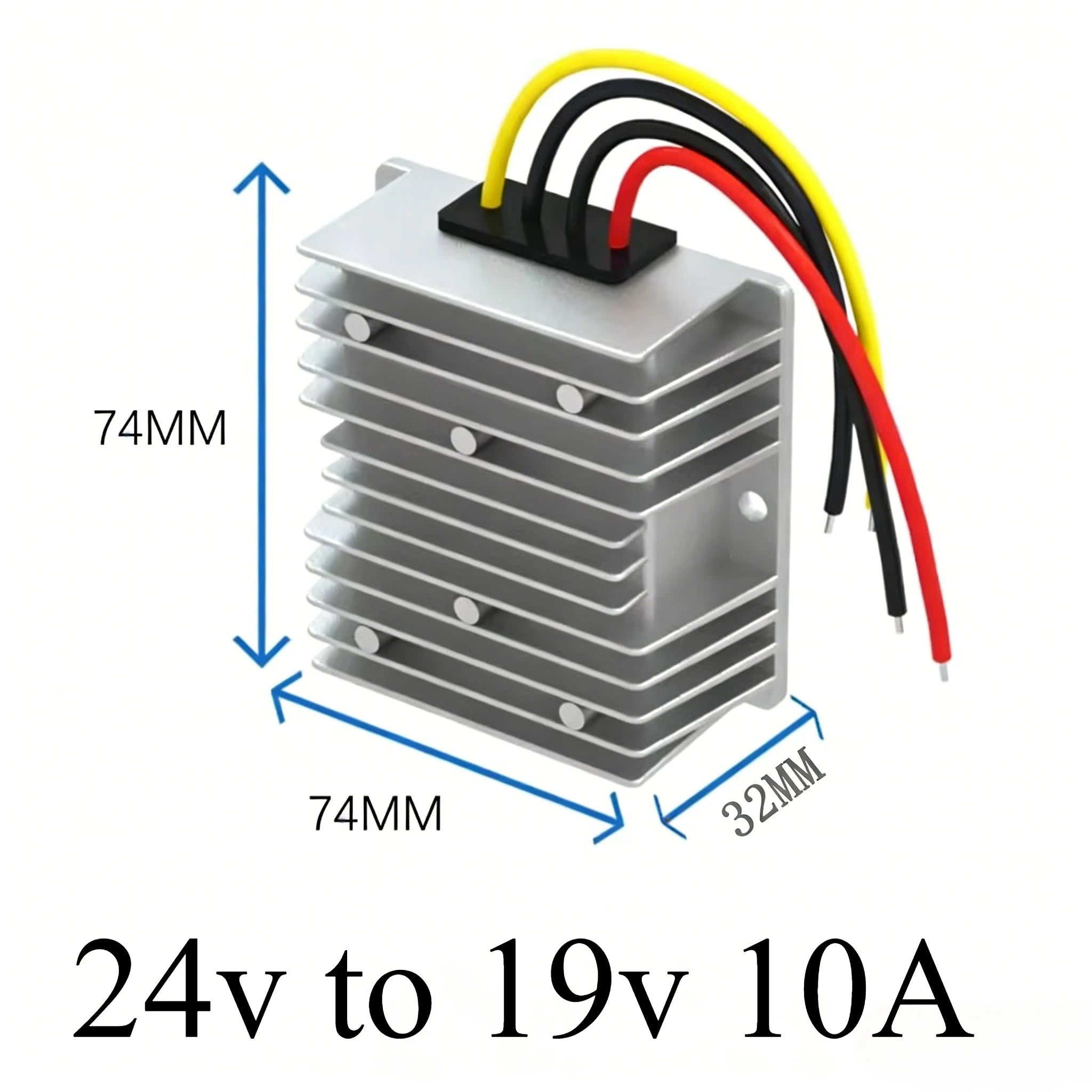 24 Volt to 19 Volt 24v to 19v 5A-20A DC Buck Converter Voltage Regulator Step Down Converter Laptop Power Supply for Car Oasis Select 24v to 19v 10A 24V 19V
