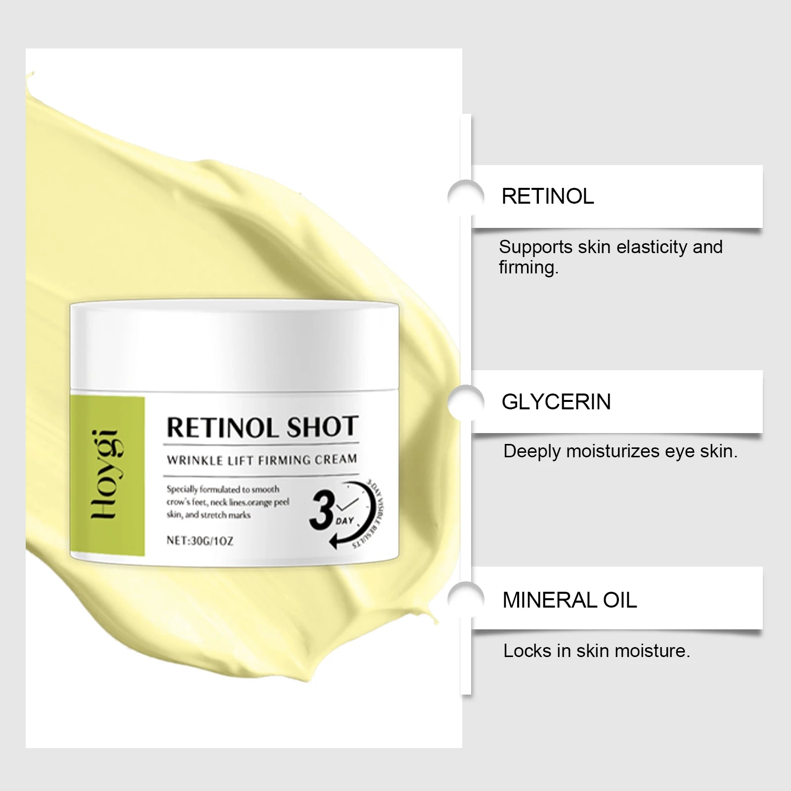 Hoygi Retinol Eye Care Set – Dark Circles & Firming Eye Care Set Oasis Select