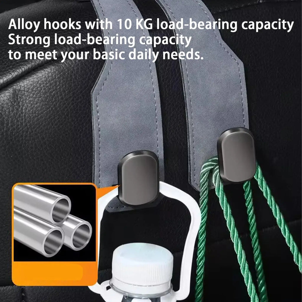 Car Headrest Hooks Multi-functional Car Seat Headrest Hooks Back Seat Organizer for Handbag Grocery Bag Coat Hook Hanger Oasis Select