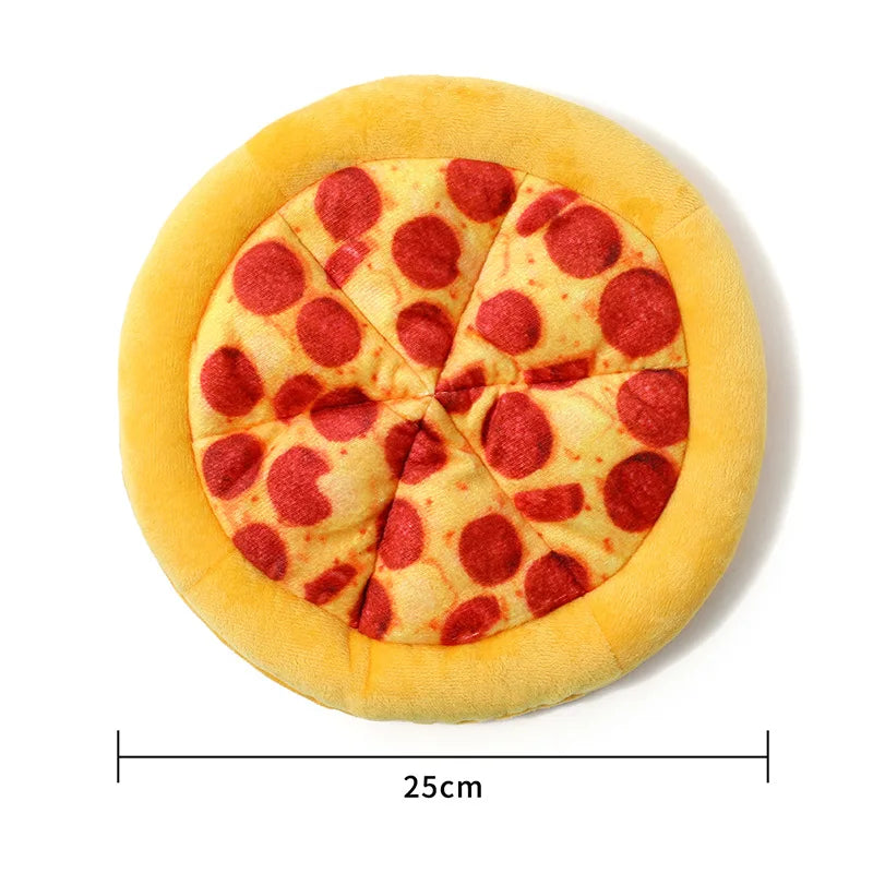 Dog Bite Sound Toy Fun Pizza BB Is Called Interactive Training Bite Resistant Artificial Pet Teething Dog Toys for Small Dogs Oasis Select