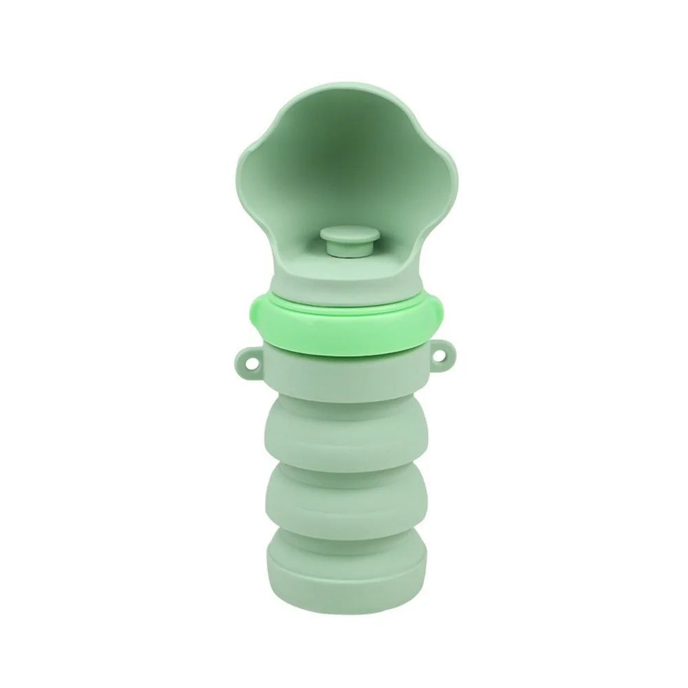 Silicone Collapsible Dog Water Bottle – Leak-Proof Travel Cup