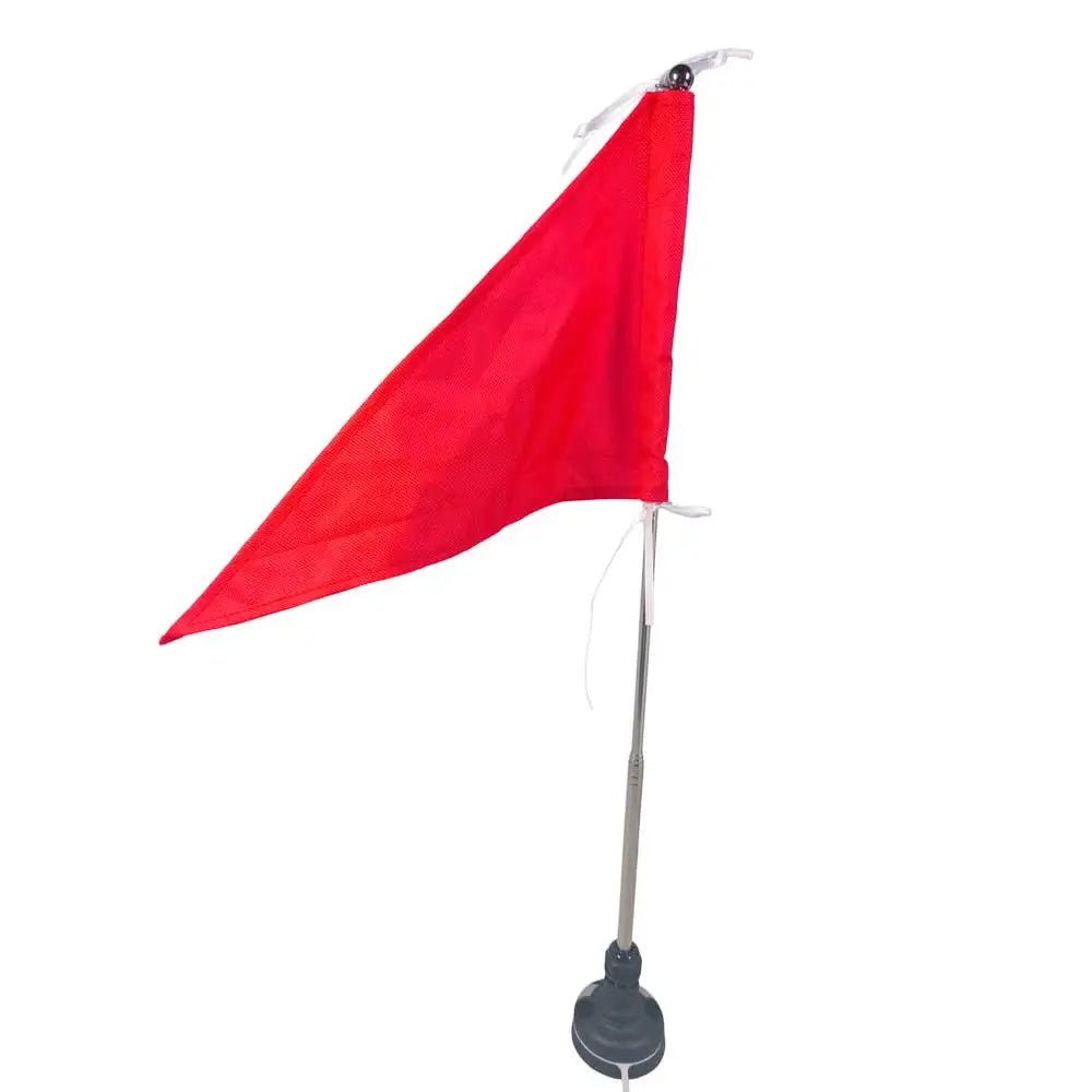 Kayak Canoe Boat Safety Flag with Base Mount and Stainless Steel Adjustable Pole Universal Kayaking Warning Flag Oasis Select