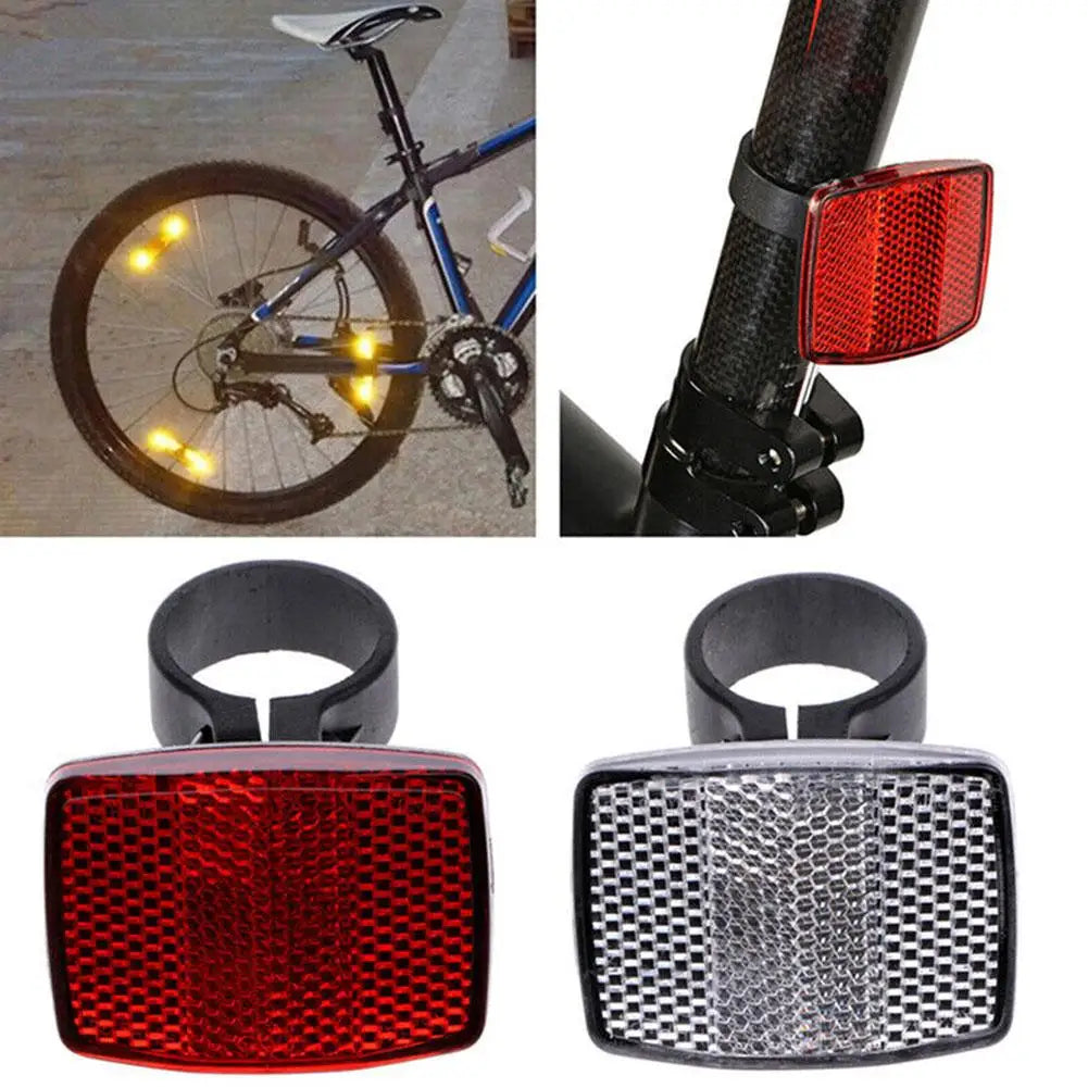 Bicycles Handlebar Reflector Plastic Safety Bike Rear Reflector Safety Warning Light Bike Accessories Easy to Install Oasis Select