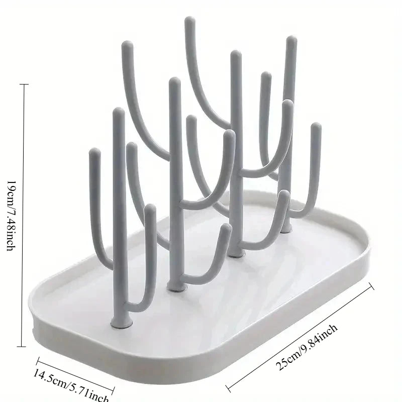 Baby Tree-shaped Milk Bottle Drain Rack, Dust-proof Milk Bottle Holder, Cup Drain Rack Easter Gift Oasis Select