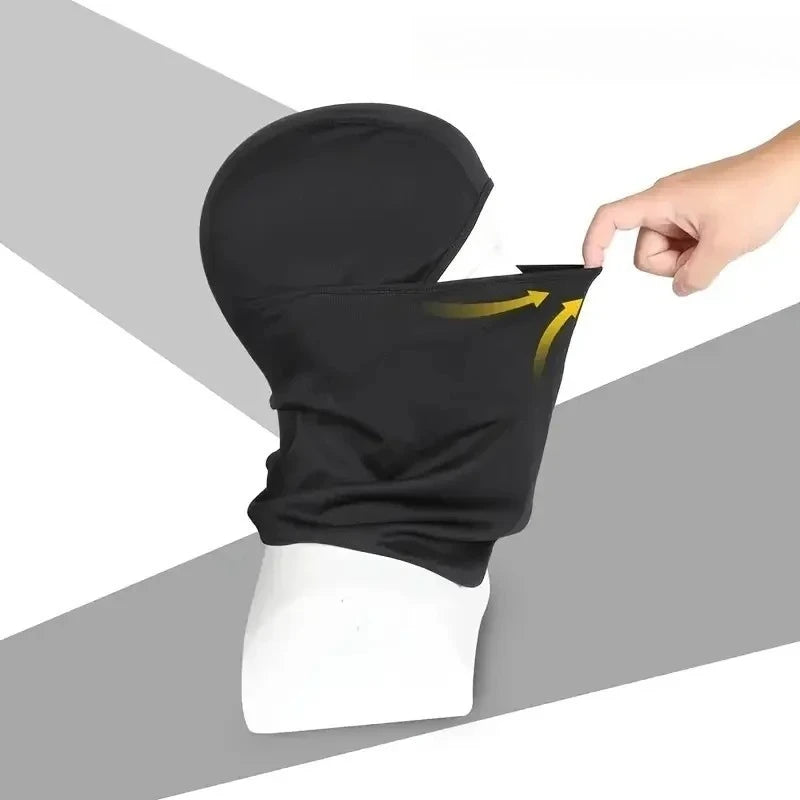 1pcs Summer Outdoor Camo Stretch Quick-Dry UV Protection Face Cover Breathable Comfortable Sun Protection Headgear for Cycling Oasis Select