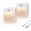 WISH Intelligent Human Infrared Sensing Wardrobe Cabinet Corridor Stairs Kitchen Bedroom Lamp Automatic Charging Night Light Oasis Select White