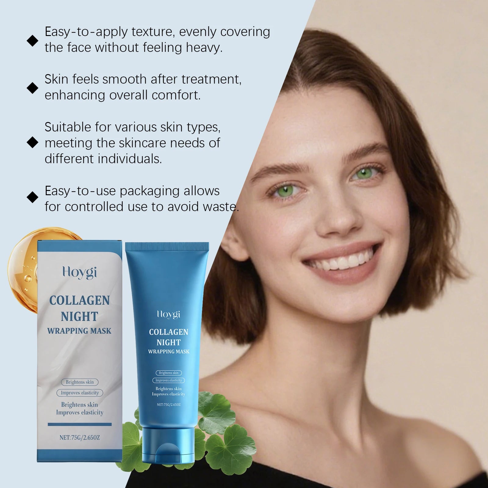 Hoygi Collagen Peel-Off Mask – Hydrating & Exfoliating