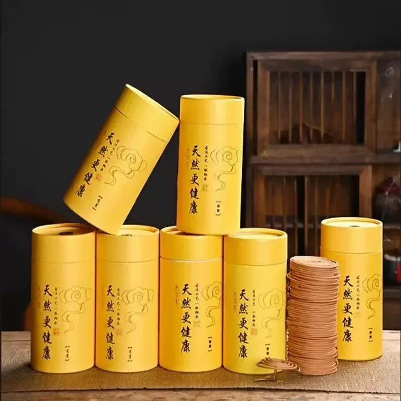 120 Trays of Natural Coil Incense Household Indoor Aromatherapy Sandalwood Agarwood It Can Purified Air Lasts for 4 Hours Oasis Select
