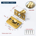 Adjustable Spring Ball Catch Door Latch with Strike Plate