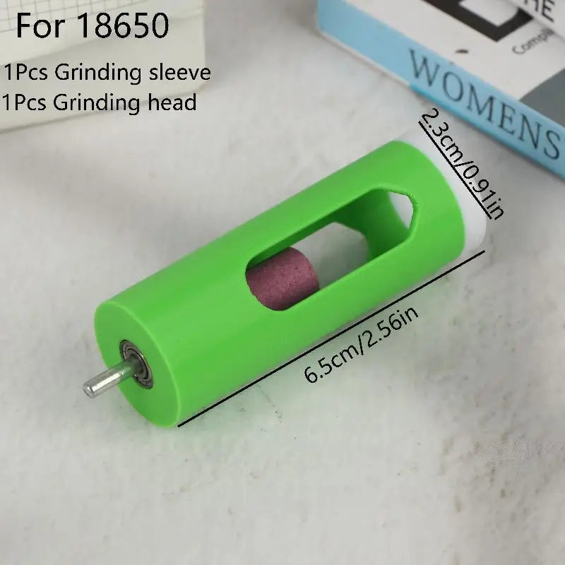For 18650/21700 Lithium Battery Solder Joint Grinding Polishing Tools Kit High-Efficiency Grinding Tools DIY Grinding Sleeve Oasis Select for 18650