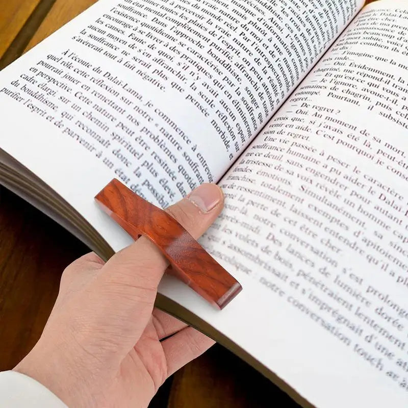 Thumb Book Page Holder Wooden Thumb Bookmark Thumb Ring Page Holder Thumb Book Holder For Reading Lovers Reading Aid Tools Oasis Select