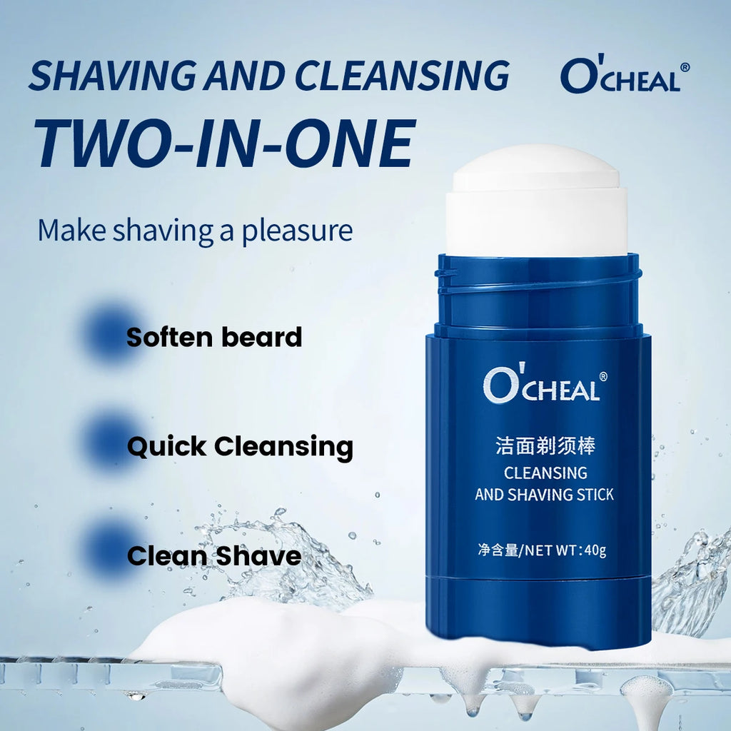 O'Cheal Men's Facial Shaving Gel Stick 40g – Travel Cleanser