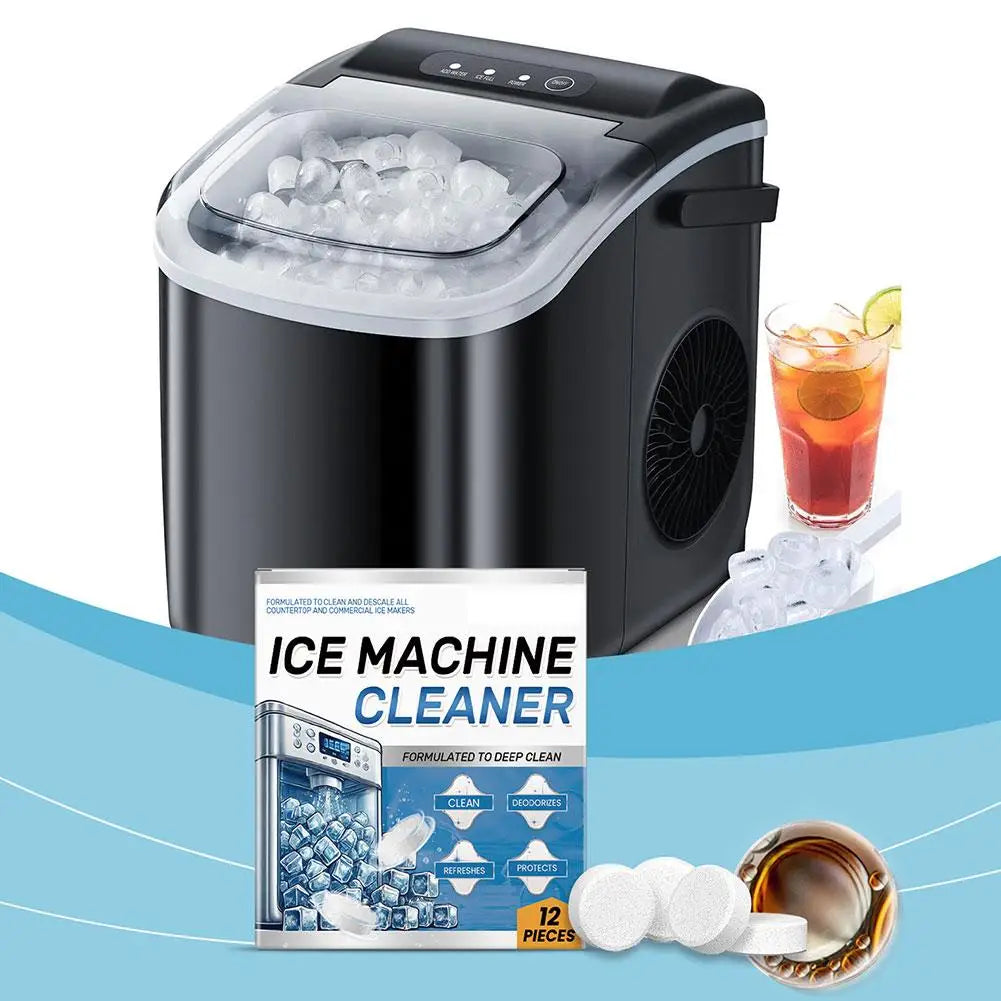 12-Pack Ice Machine Cleaning Tablets – Descale & Deodorize