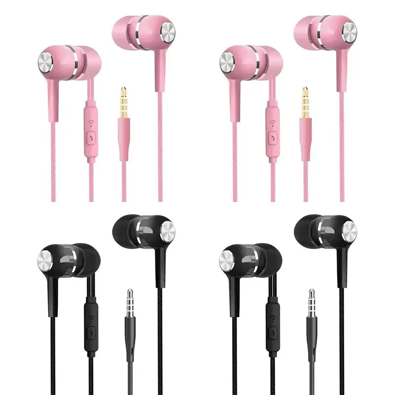 1/2/4pcs Mobile Wired Headphones Sport Earphone In Ear 3.5 Sport Earbuds Headset Mic Music Earphones for Phones Oasis Select Mix-4pcs