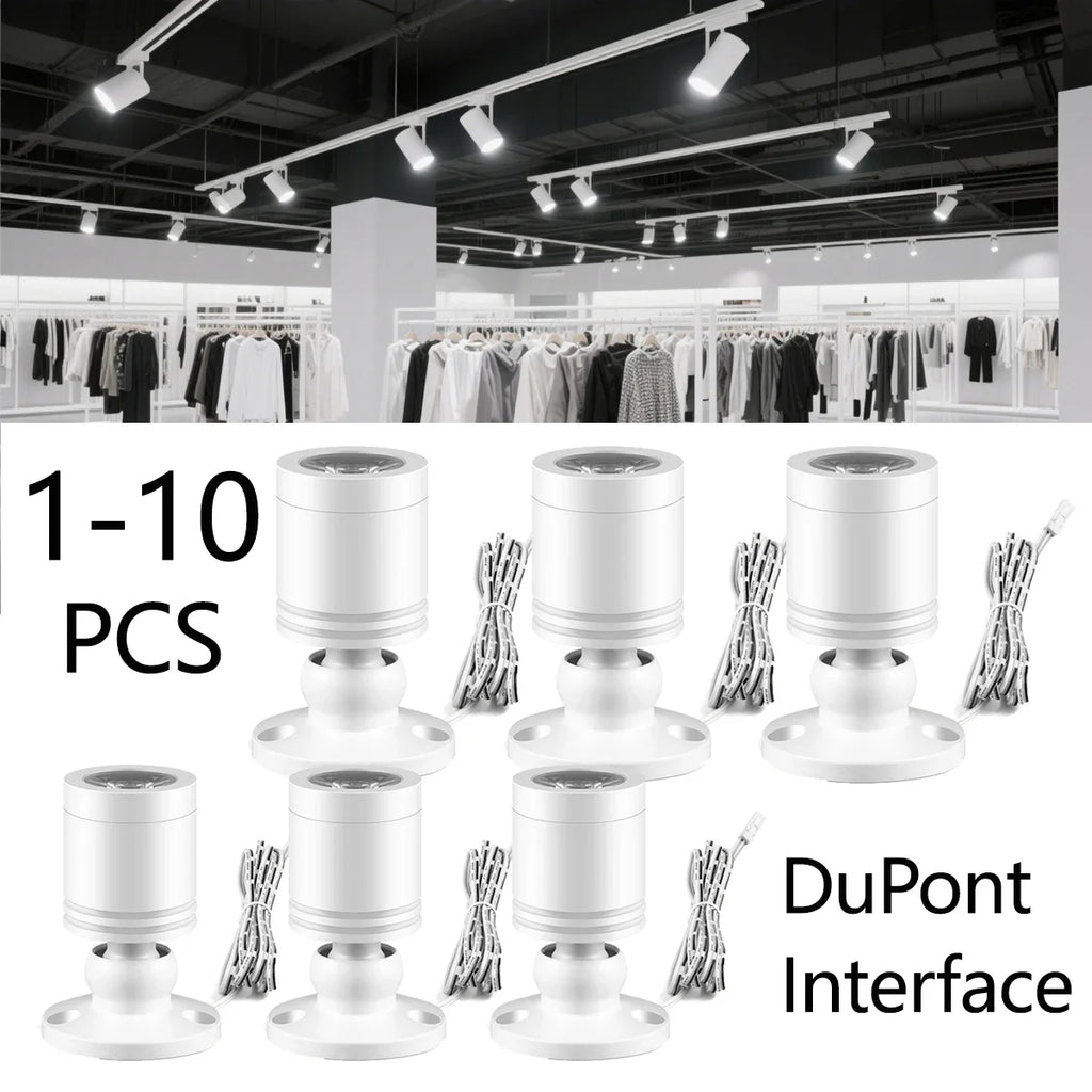 1/2/4/6/10Pcs a Pack Mini LED Spotlight 3W 12V Aluminum Shell Ceiling Wardrobe Wine Cabinet Surface Mount Home Wall Decor Lamp Oasis Select