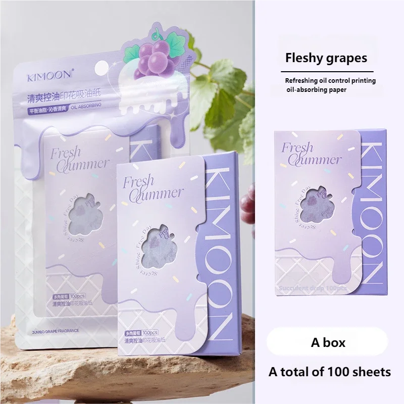 100pcs/1Packs Face Oil Blotting Paper Protable Matting Wipes Cleanser Facial Oil Control Oil-absorbing Face Cleaning Tools Oasis Select B