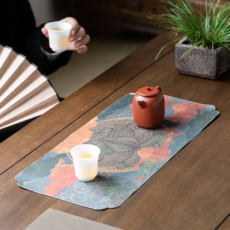 Dry Foam Mat Double-sided Tea Mat Tea Towel Tea Table Mat Teapot Mat Multi-use Tea Ceremony Oasis Select