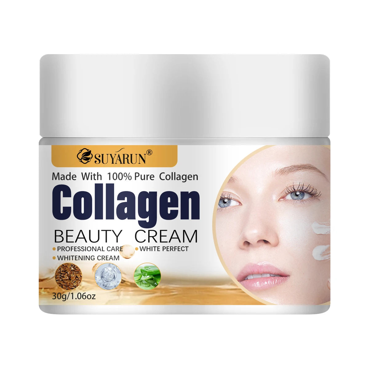 SUYARUN Collagen Face Cream – Firming, Hydrating, All Skin Types Collagen Face Cream Oasis Select 30g