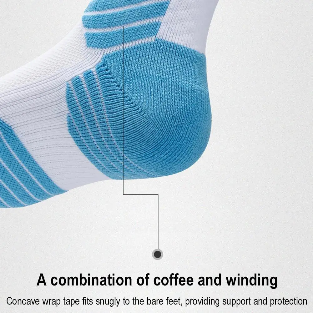 Men's High-top Sports Towel Basketball Socks Bottom Practical Professional Long-tube Mid-tube Elite Thick Running Oasis Select