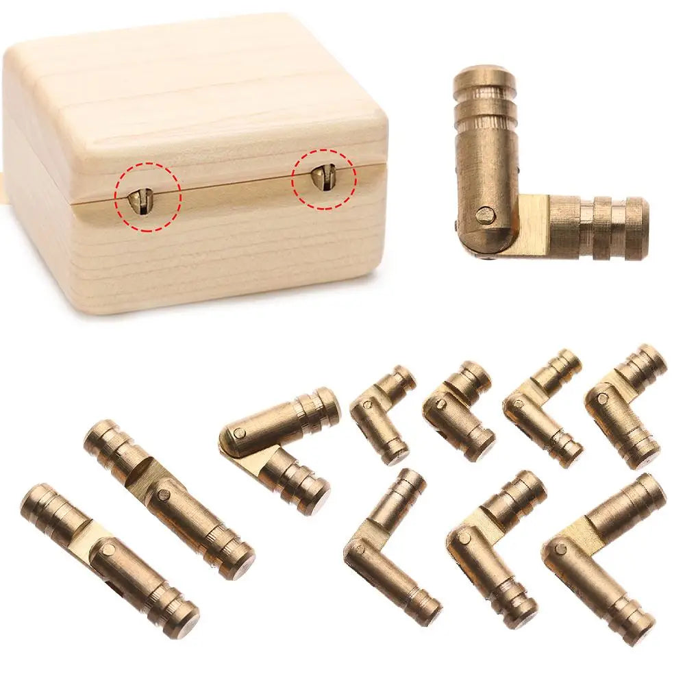 Folded Connector Soft Close Concealed Pure Copper Jewelry Box Supplies Barrel Hinge Furniture Hardware Wine Wooden Case Hinges Oasis Select