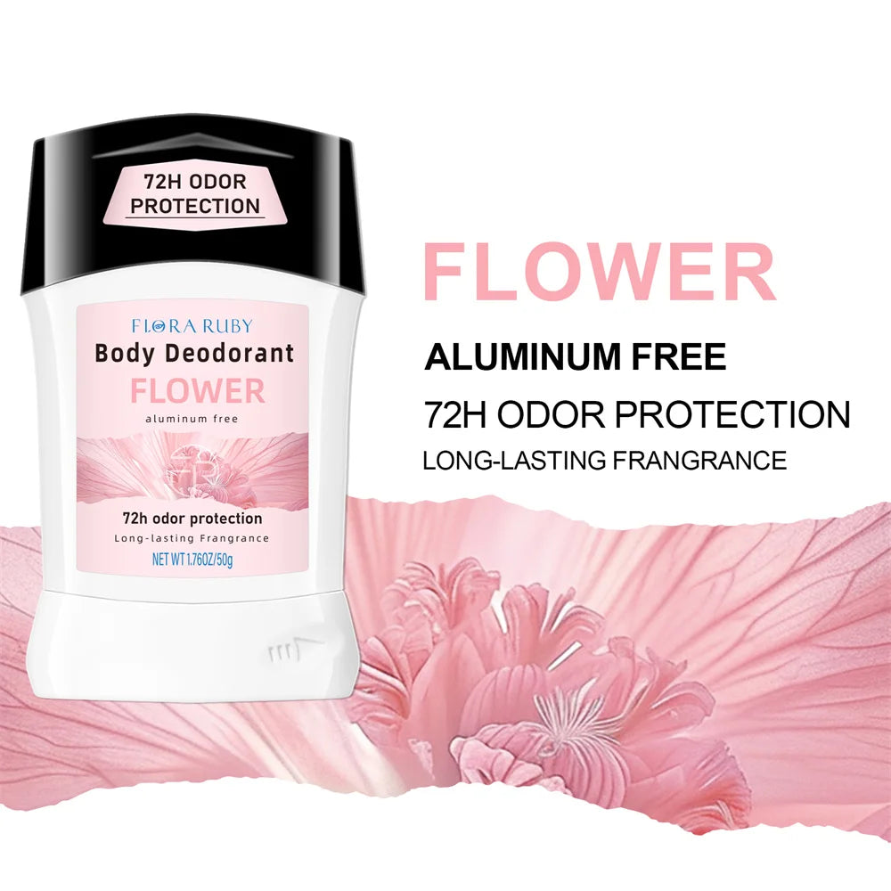 Men's Deodorant Stick, Sweat Resistant, Long-Lasting, Dry, Fragrant, Removes Underarm Odor, Refreshing Stick Oasis Select FLOWER