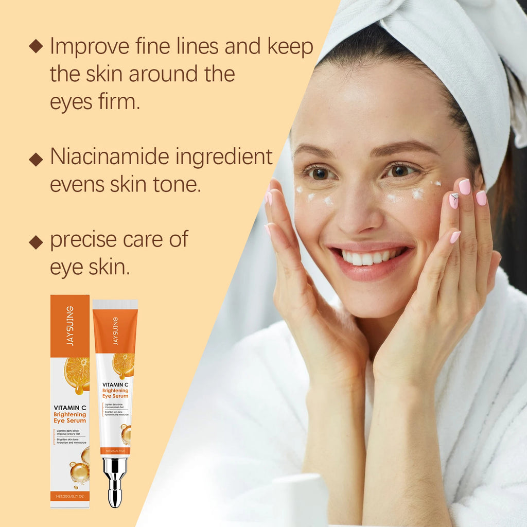 Vitamin C Anti Dark Circle Eye Cream Eye Bags Wrinkl-e Removal Under Eyes Lightening Firming Fine Lines Moisturize Eye Cream Oasis Select