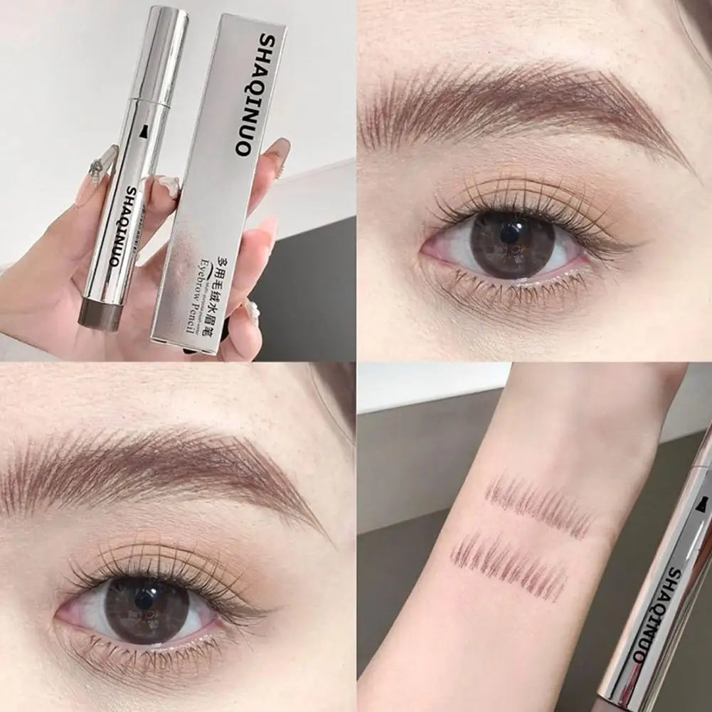 Liquid Microblading Eyebrow Pencils Waterproof Quick-Dry Multi-Tip Eyebrow Pen for Hair-Like Strokes, Long-Lasting Eyebrow Dye Oasis Select 02