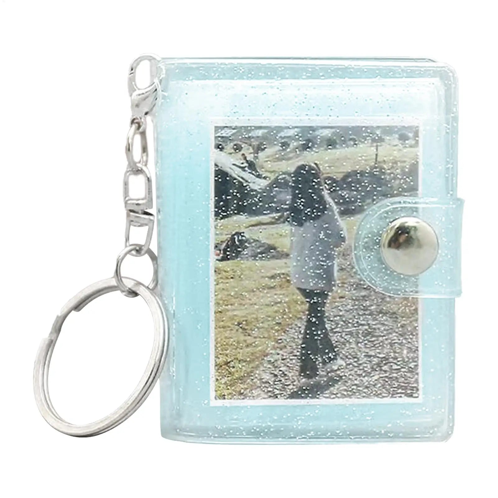 2 Inch Mini Photo Album Mini Keyring ID Instant Pictures Interstitial Storage Case Card Collect Book Photocard Holder Keyring Oasis Select