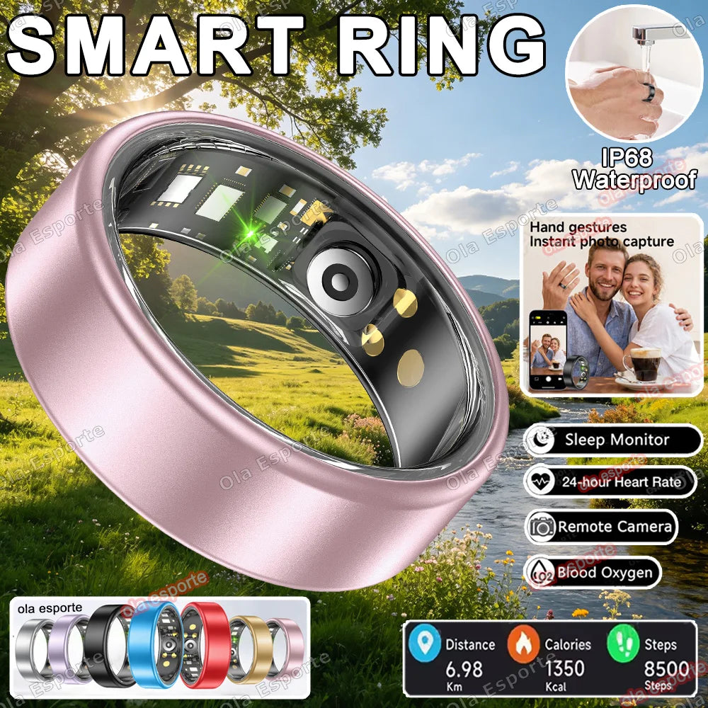 Smart Ring Heart Rate SpO₂ Sleep Monitor – 5ATM Waterproof