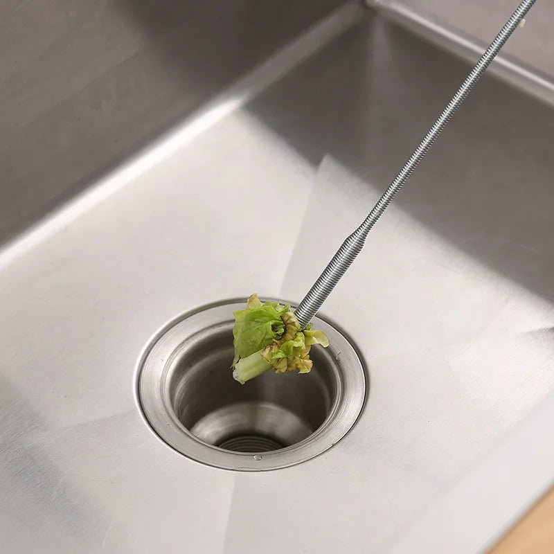 Plumbing Four-claw Hook Dredger Sewer Toilet Tool Manual Grab Hair Cleaning Clogging Pipe Dredging Clamp Household Supplies Oasis Select