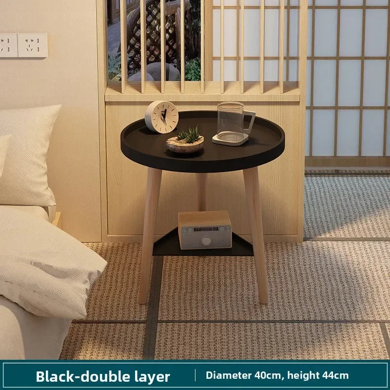 Multi-functional Small round table small apartment bedside table bedroom coffee table rack Oasis Select 40J