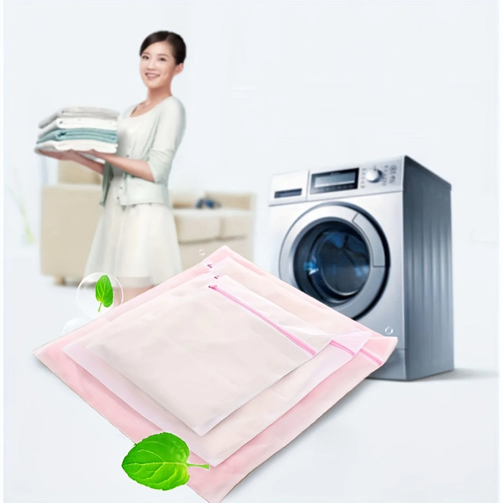 Lead-free Fine Mesh Laundry Bags with Sturdy Zipper for Delicates 3 Durable Laundry Wash Bags Protect Clothes in Washing Machine Oasis Select