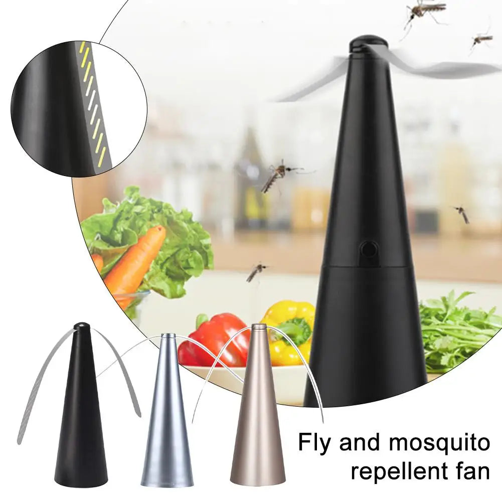 1Pc Outdoor Kitchen Fly Repellent Fan Fly Destroyer Keep Flies Bugs Away From Food Household Pest Repellent Table Fan Oasis Select