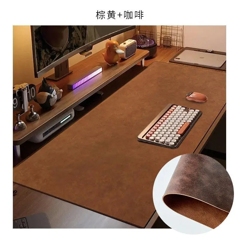 Leather-textured Computer Desk Mat Is Waterproof Dirt-resistant Wear-resistant and Heat-resistant. Mouse Mat and Office Desk Mat Oasis Select D 50CM X 120CM
