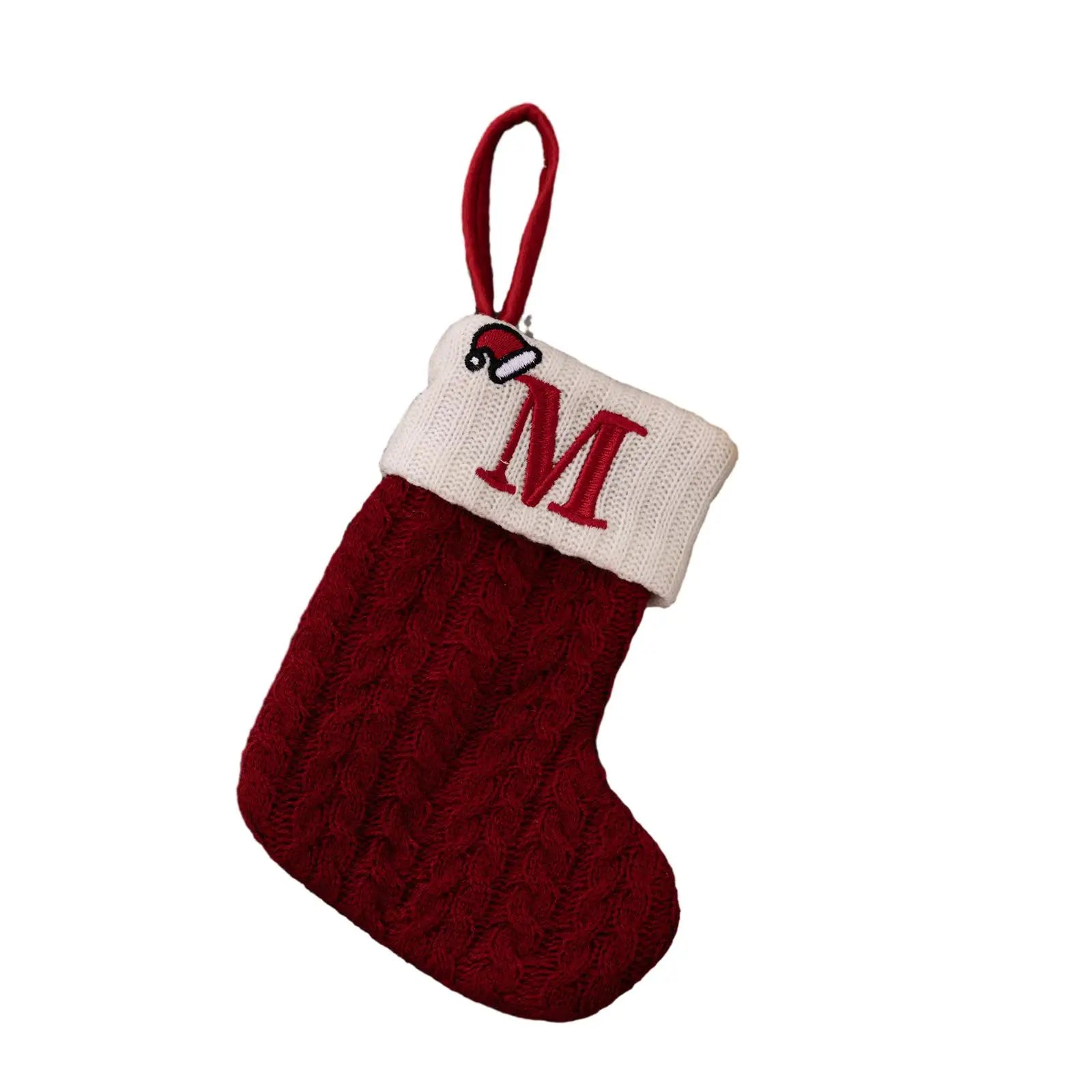 Socks Christmas Stocking Pendant Snowflake Stocking Decorating Ornament 20x10cm Alphabet Christmas Tree Useful Oasis Select M China Mainland