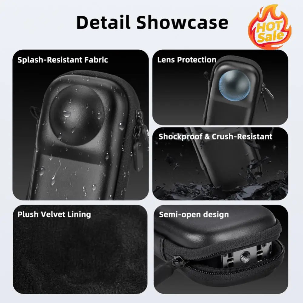 Protective Case Hard Shell Travel Storage Case Portable Camera Bag for Insta360 X5 Camera Accessories Oasis Select