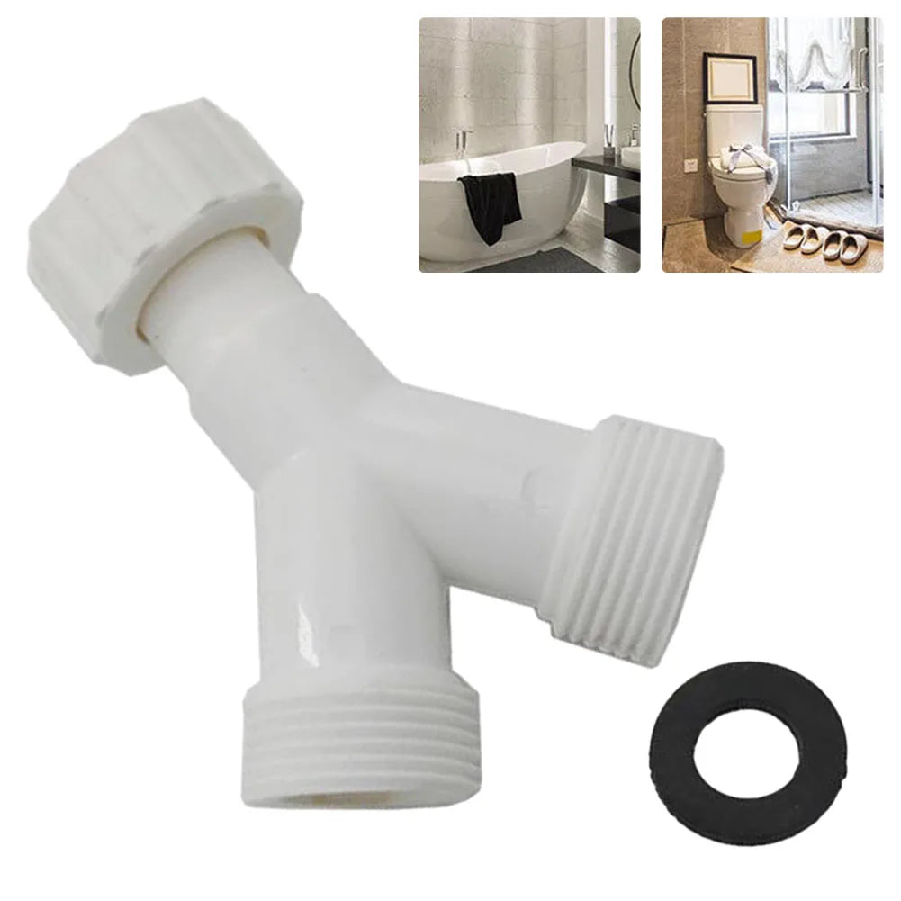 Dishwasher Washing Machine Y Tee Connector Adapter Double Inlet Junction Split Pipe Connection Three-Way Adapter Oasis Select Default Title