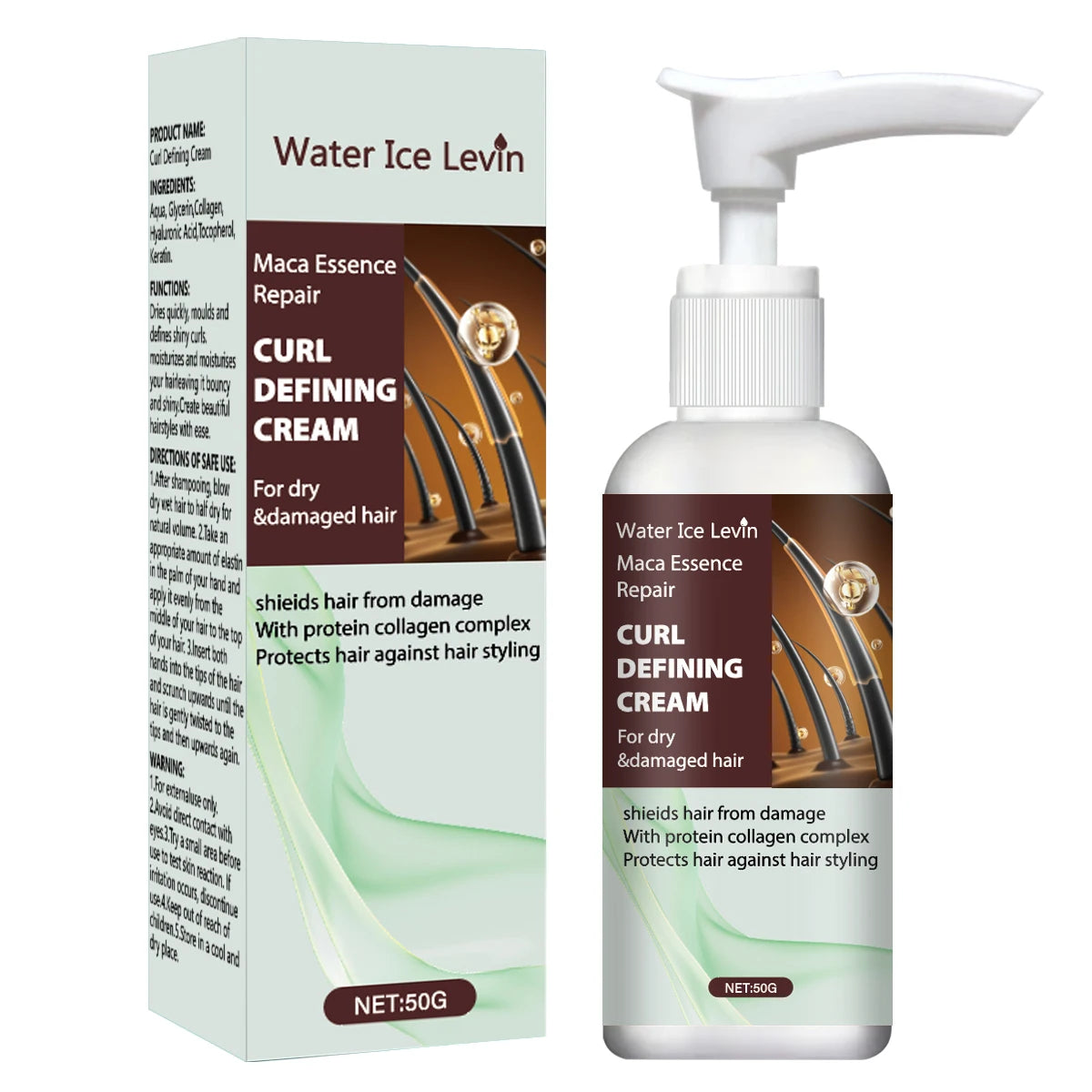 Maca Curl Defining Cream – Keratin, Collagen & Anti-Frizz Curl Defining Cream Oasis Select Nourishing