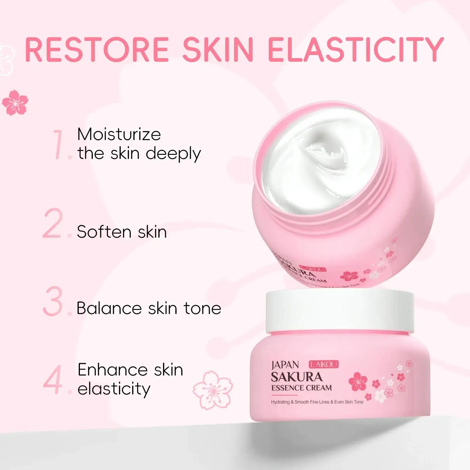 LAIKOU Sakura Face Cream – Brightening Moisturizer 25g & 60g