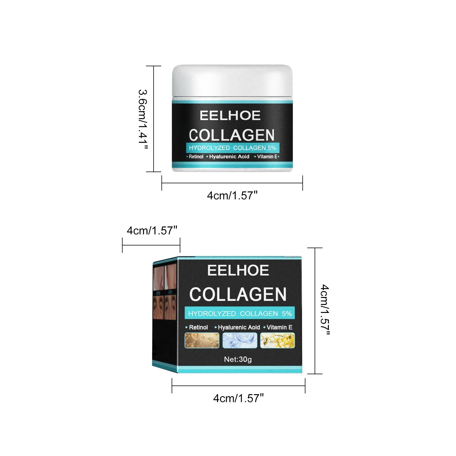 Eelhoe Men's Collagen Anti-Aging Face Cream | 50g Men's Anti-Aging Cream Oasis Select