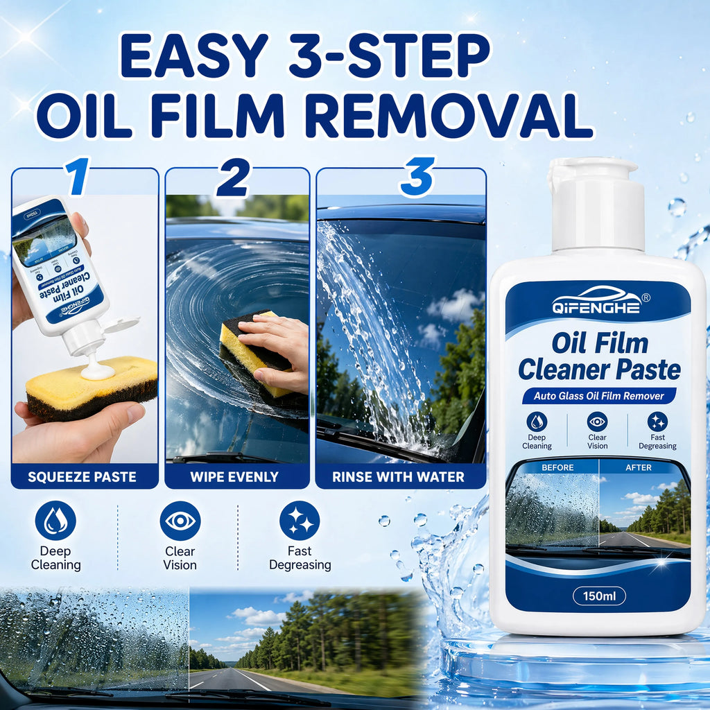 Car Glass Oil Film Cleaner Paste 150ml | Windshield Degreaser